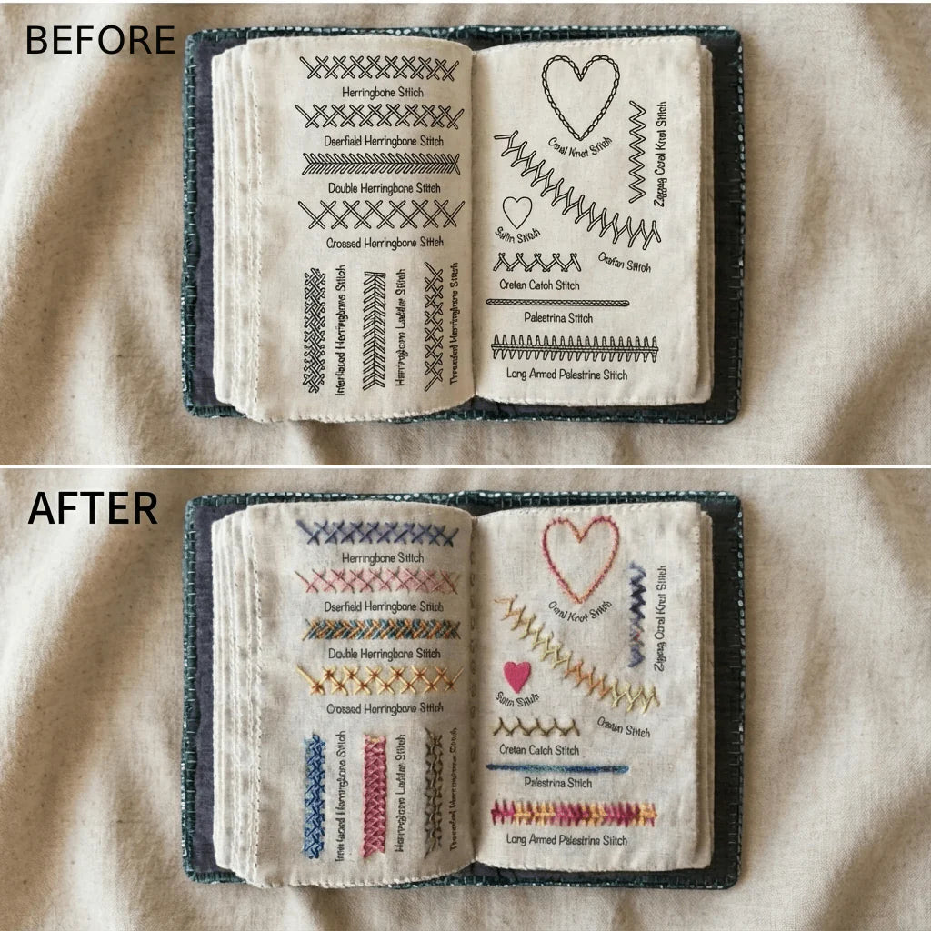 Oryvo.™ - Embroidery Stitch Book