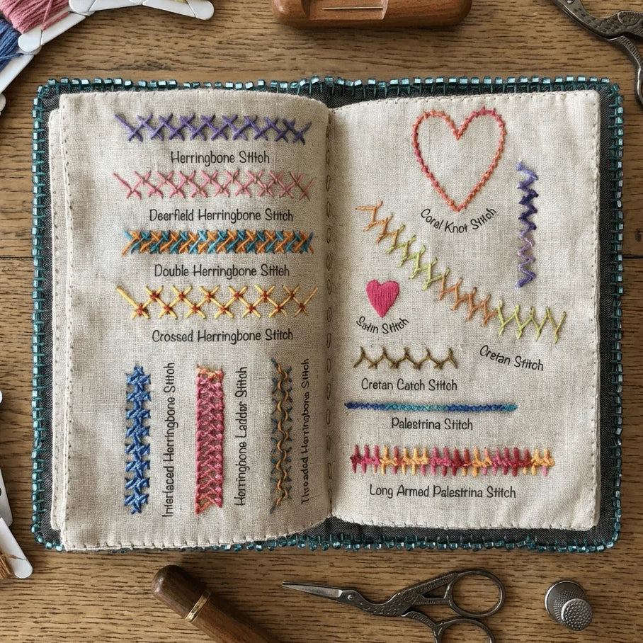 Oryvo.™ - Embroidery Stitch Book